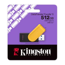 Kingston DataTraveler Exodia S pendrive 512GB USB 3.2 - sárga