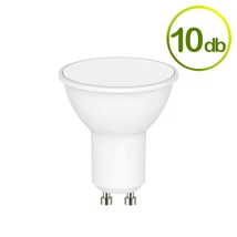 Helios GU10 LED izzó 8W 3000K 540lm 230V - meleg fényű (10db-os csomag)