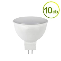 Helios GU5.3 MR16 LED izzó 6W 3000K 430lm 12V - meleg fényű (10 db-os csomag)