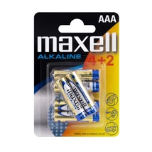 Maxell Alkáli AAA Elem LR03 4+2 [6 Blister]