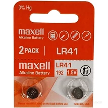 Maxell LR41 alkáli gombelem 1,5V - 2 db
