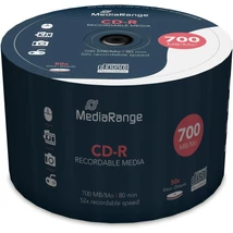 MediaRange CD-R lemez 700MB 52x - 50db shrink csomagolás (MR207)