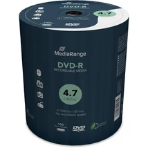 MediaRange DVD-R 16X lemez 4,7 GB - 100 db shrink csomagolás (MR442)