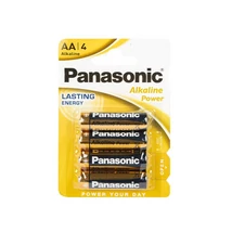 Panasonic Alkaline Power AA 1,5V Alkáli Ceruza Elem LR6 (4)