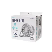 Platinet PTF322W mini asztali ventilátor USB csatlakozással - fehér