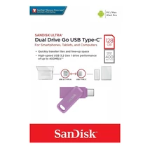 SanDisk Ultra Dual Drive Go pendrive 128GB USB 3.1 Type-C - lila