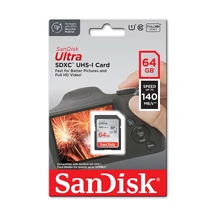 SanDisk Ultra 64GB SDXC memóriakártya UHS-I Class 10 140MB/s SanDisk Ultra 64GB SDXC memóriakártya UHS-I Class 10 140MB/s