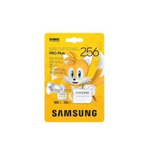 Samsung PRO Plus Sonic the Hedgehog microSDXC 256 GB + adapter Class 10 UHS-I U3 A2 V30 180/130 MB/s Samsung PRO Plus Sonic the Hedgehog microSDXC 256 GB + adapter Class 10 UHS-I U3 A2 V30 180/130 MB/s