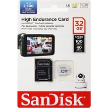 SanDisk High Endurance micro SDHC 32GB CL10 UHS-I U3 + adapter (100/40 MB/s)
