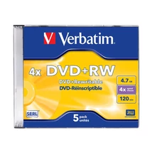 Verbatim DVD+RW 4X újraírható lemez 4.7GB