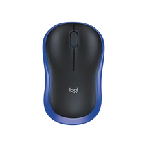 Logitech M185 vezeték nélküli egér 1600 dpi - fekete/kék