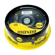 Maxell CD-R 52X írható lemez 700MB 80 perc - 25db torta (cake)