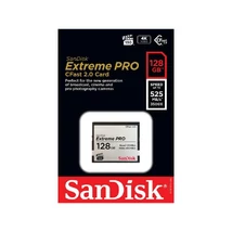 SanDisk Extreme Pro Compact Flash memóriakártya 128GB VPG-130 525MB/s olvasási sebességgel - ezüst