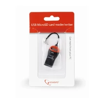 Gembird Micro SD kártyaolvasó USB 2.0 - fekete-piros