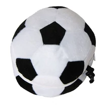 Focilabda alakú CD-DVD-BD táska 12 lemez tárolására - fekete-fehér