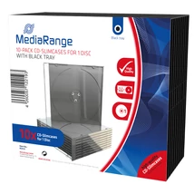 MediaRange CD tok 5,2 mm Slim 1 lemezes - fekete (10 db)