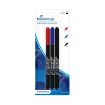 MediaRange CD/DVD filctoll készlet 3 színű (piros, kék, fekete) 1mm - (MR701)