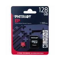 PATRIOT EP SERIES MICRO SDXC + ADAPTER 128GB CL10 UHS-I U3 A1 V30 (100/80 MB/s)