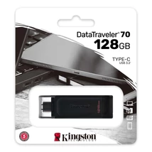 KINGSTON DT70 PENDRIVE 128GB USB Type-C 3.2 gen 1 Fekete