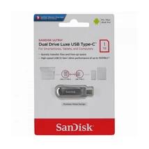 SanDisk Ultra Dual Drive Luxe pendrive 1TB USB Type-C és Type-A - ezüst