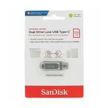 SanDisk Ultra Dual Drive Luxe pendrive 256GB USB Type-C/Type-A - ezüst