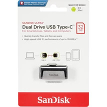 SanDisk Ultra Dual Drive pendrive 32GB USB Type-C 150MB/s - ezüst (D2973)