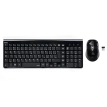 Hama Trento vezeték nélküli billentyűzet CZ/SK + egér - fekete