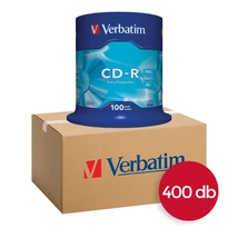 Verbatim CD-R 52X lemez 700 MB - kék (4x100 db)