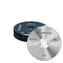 MediaRange BD-R DL 6X 50 GB Blu-Ray lemez - Cake (10) (D2502)