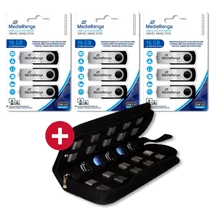 3x Mediarange pendrive 16GB USB 2.0 3Pack + Ajándék Mediarange tároló tok 9 USB-hez