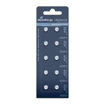 MediaRange Premium alkáli gombelem készlet AG4/LR626 1,5V - ezüst (10db)