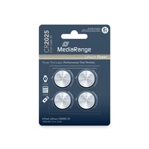 MediaRange CR2025 lítium gombelem - 4 darab