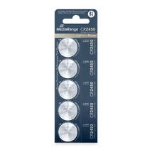 MediaRange CR2450 Lítium Gombelem - 5 darabos kiszerelés