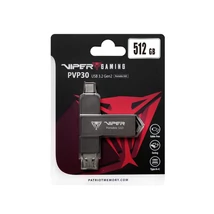Patriot VIPER PVP30 külső SSD 512GB USB-A + USB-C 3.2 Gen 2 1000 MB/s