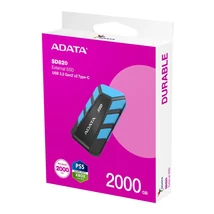 ADATA SD820 külső SSD 2TB USB 3.2 gen 2x2 - kék
