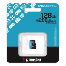 Kingston Canvas Go! Plus microSDXC 128GB UHS-I A2 U3 Class 10 (200/160 MB/s) - kék (SDCG4/128GBSP)