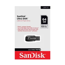 SanDisk Ultra Shift pendrive 64GB USB 3.2 Gen1 - fekete (100MB/s)