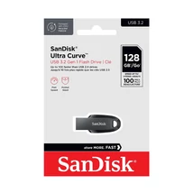 SanDisk Ultra Curve pendrive 128GB USB 3.2 Gen1 - fekete (100 MB/s)