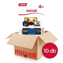 Maxell FLIX USB 2.0 pendrive 4GB - fekete-zöld (10 db)