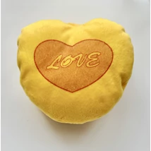 Szív alakú CD-DVD-BD táska 12 lemez tárolására - sárga