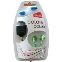 Maxell Colour Combo Pack vezetékes fülhallgató 7mm membránnal - kék-zöld