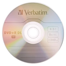 Verbatim DVD+R DL 8X 8,5 GB lemez - papírtokban (1) Verbatim DVD+R DL 8X 8,5 GB lemez - papírtokban (1)