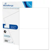 MediaRange öntapadós címke 210x148.5 mm - fehér (100 címke)