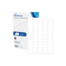 MediaRange öntapadós címke 38.1x21.2mm - fehér (3250 címke)