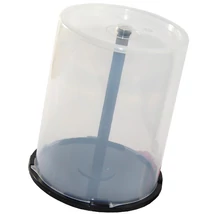 Cake Box CD/DVD tároló 100 lemez tárolására - fekete/átlátszó (D1314)