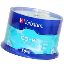 Verbatim CD-R 52X lemez 700MB 80 perc - Cake (50) (D064)
