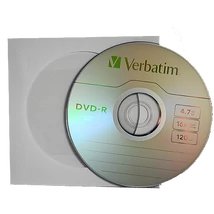 Verbatim DVD-R 16X lemez papírtokban 4,7 GB - 10 db (D1363)