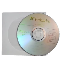 Verbatim DVD+R 16X lemez 4,7 GB - papírtokban (10) (D1362)