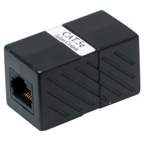 UTP patch kábel toldó 2xRJ45 Cat5E - fekete (D1719)