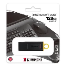 KINGSTON EXODIA DATA TRAVELER PENDRIVE 128GB USB 3.2 Gen1 Fekete KINGSTON EXODIA DATA TRAVELER PENDRIVE 128GB USB 3.2 Gen1 Fekete